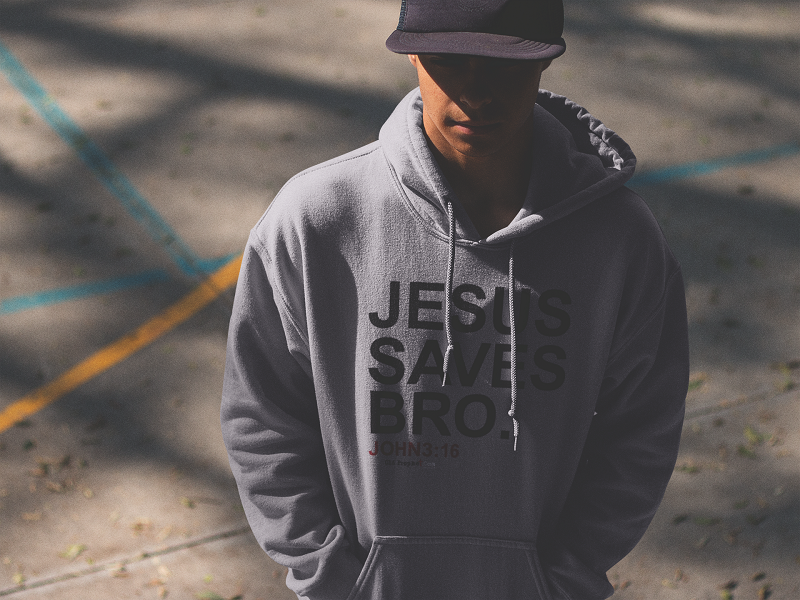 Jesus saves outlet bro hoodie