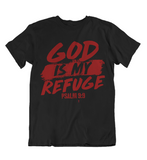 Mens t shirts  GOD is my refuge - oldprophet.com